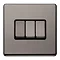 Black nickel 3 gang light switch