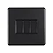 Matt black 3 gang light switch
