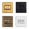 Satin brass 3 gang light switch collection