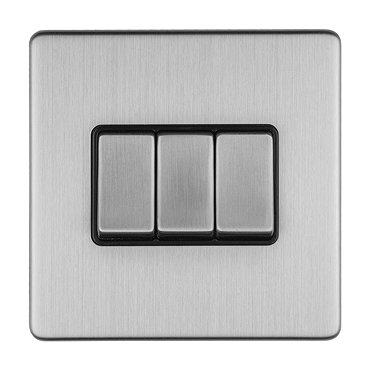 Stainless Steel 3 gang light switch collection
