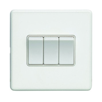 Triple 10A Single Light Switch Cut Out