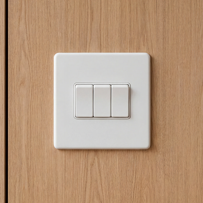 Triple 10A Single Light Switch