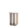 cut out image of side table with metal base and marble top