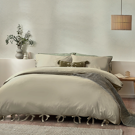Mallow Bow Duvet Linen