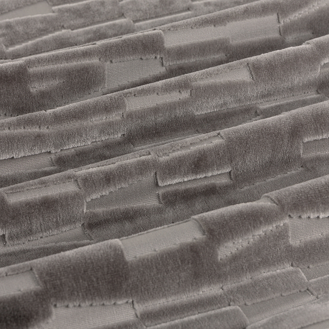 Manhattan Mink Eyelet Curtains close up texture image