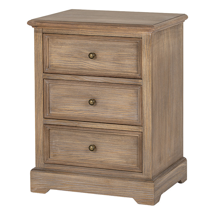Marlow 3 drawer bedside table