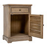 Marlow bedside table stock image with open doors