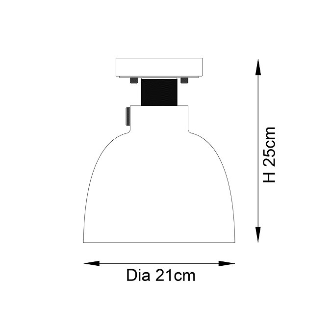 Marsden flush ceiling light image
