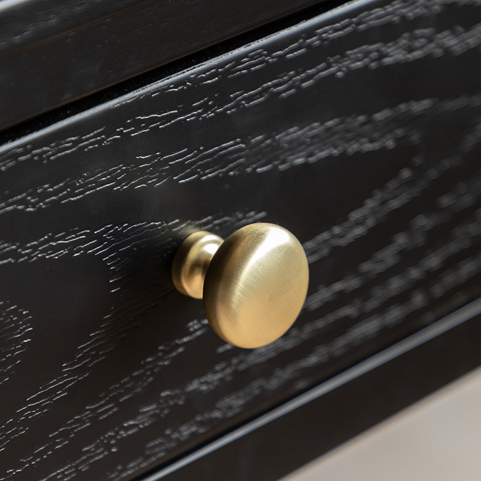 Matthias 2 Drawer Console Black