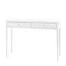 Matthias 2 Drawer console table white