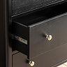 Matthias 3 Drawer Chest - Black