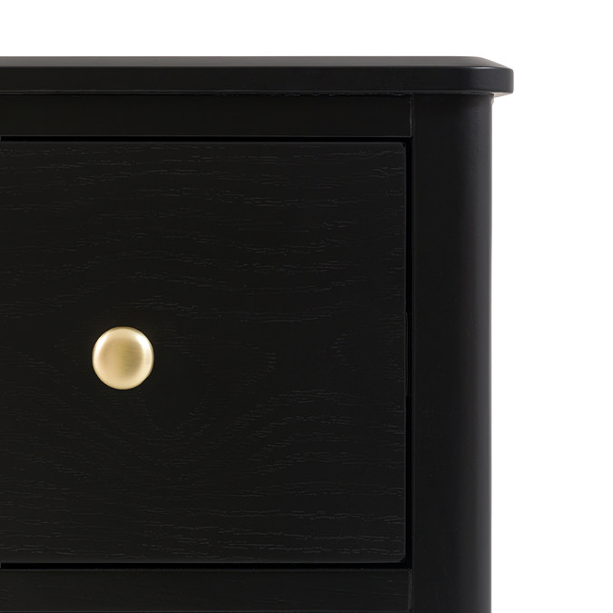 Matthias 3 Drawer Chest - Black