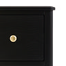 Matthias 3 Drawer Chest - Black