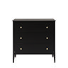 Matthias 3 Drawer Chest - Black