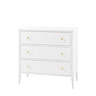 Matthias 3 drawer chest in white