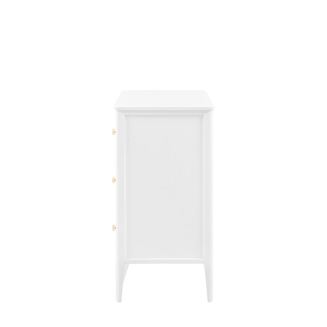 Matthias 3 drawer chest in white