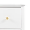 Matthias 3 drawer chest in white