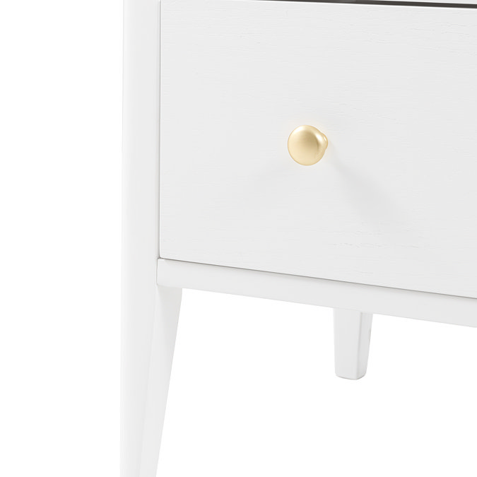 Matthias 3 drawer chest in white