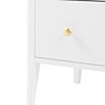 Matthias 3 drawer chest in white