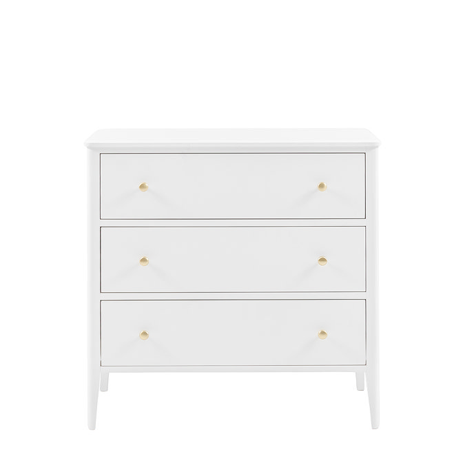 Matthias 3 drawer chest in white