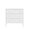 Matthias 3 drawer chest in white