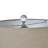 Glass Table Lamp grey close up image