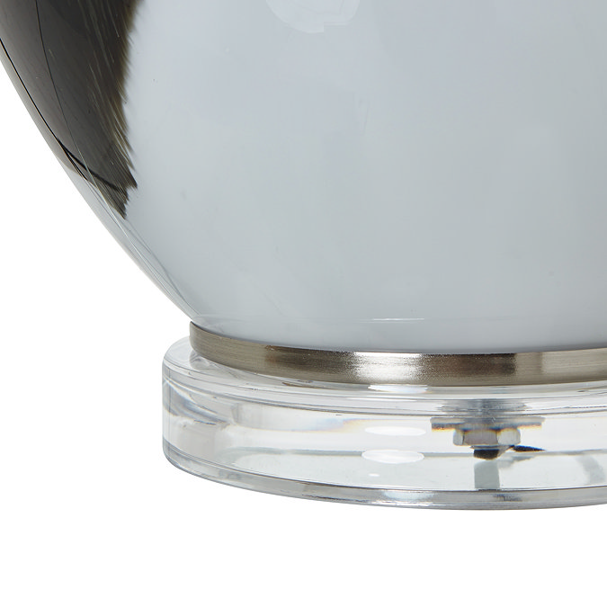 Glass Table Lamp grey close up image