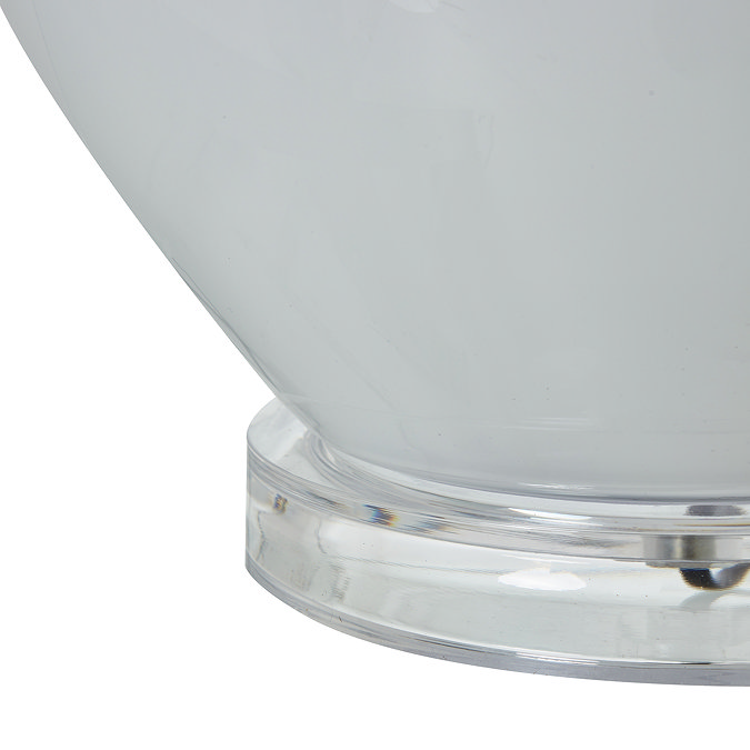 Shadows Table Lamp with linen shade close up image