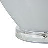 Shadows Table Lamp with linen shade close up image