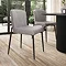Maya Velvet Cord Dining Chair Set - Grey main image