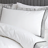 Mayfair 200TC Duvet Cover Set - White & Silver carousel image