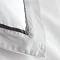 Mayfair 200TC Duvet Cover Set - White & Silver carousel image