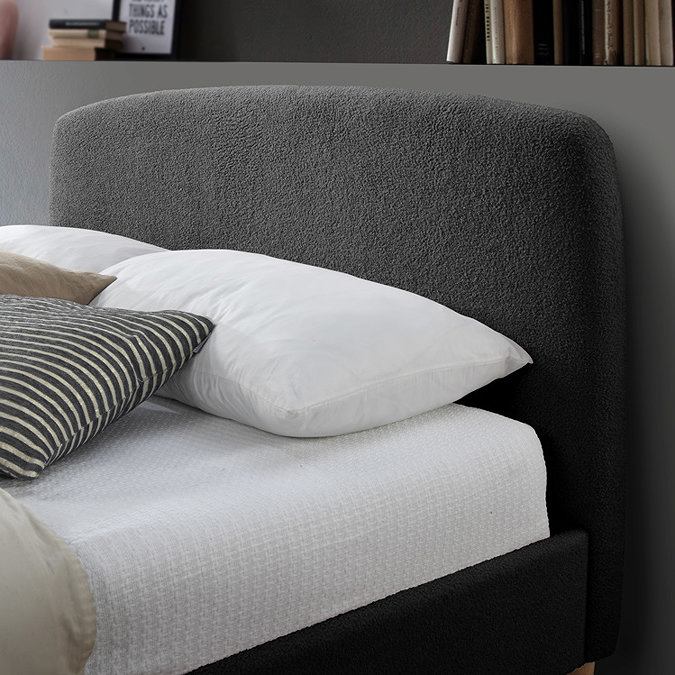 Memphis Boucle Bed - Charcoal carousel image