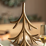Ivy set of 2 metal tree ornaments
