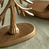 Ivy set of 2 metal tree ornaments