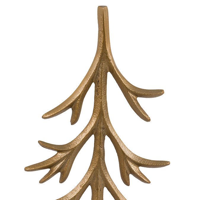 Ivy set of 2 metal tree ornaments