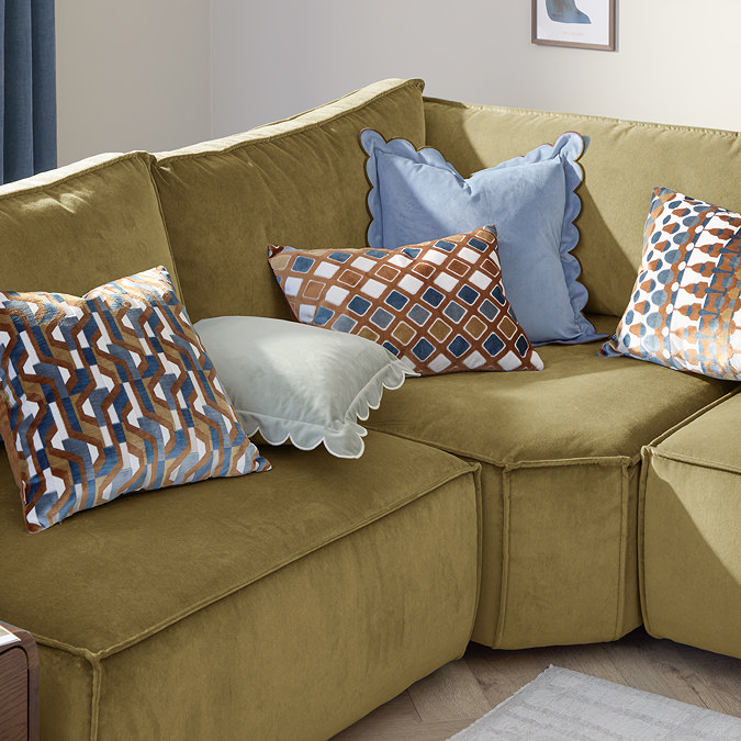 Metro Abstract Ginger cushion image