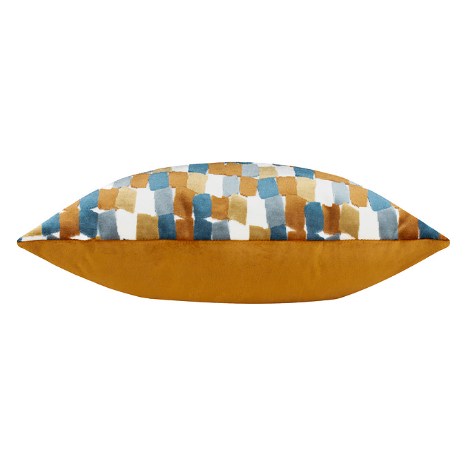 Metro Blocks Cushion in Ginger