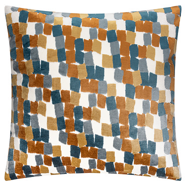 Metro Blocks Cushion in Ginger