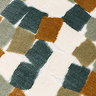 Metro blocks Cushion in green image 