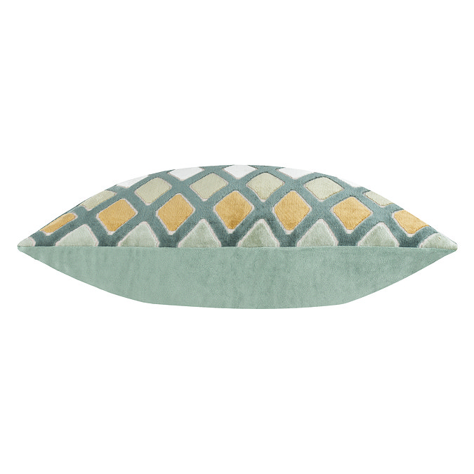 Metro Diamond cushion in Green