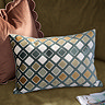 Metro Diamond Cushion Green