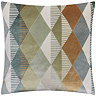 Metro Harlequin  50x50cm Feather Cushion in green
