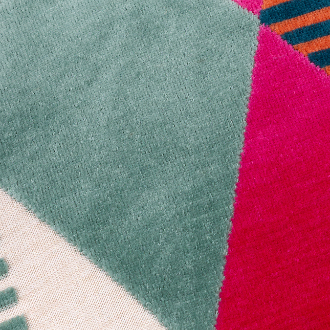 Metro Harlequin  50x50cm Feather Cushion in multi