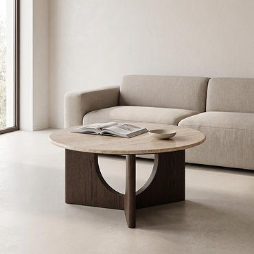 Miami Coffee table with travertine top image