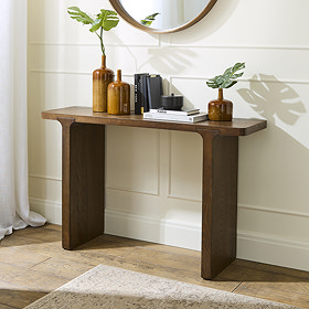 Miami Wooden Console Table - Dark Oak main image