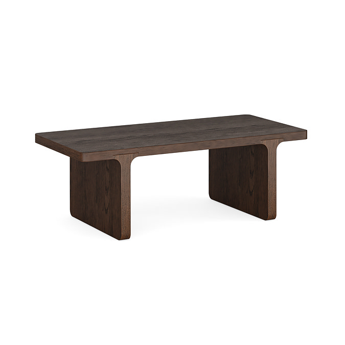 Miami Dark Oak rectangular coffee table image