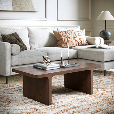 Miami Dark Oak rectangular coffee table image