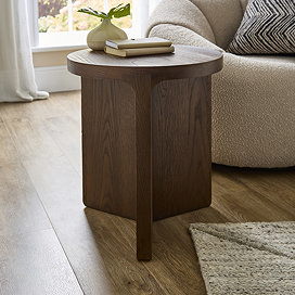 Miami Wooden Side Table - Dark Oak main image