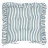 Millie ruffle seat pad pair in blue image 2